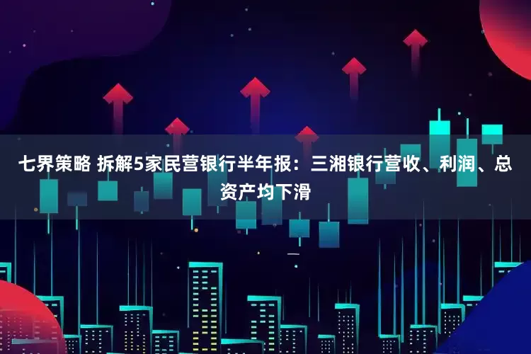 七界策略 拆解5家民营银行半年报：三湘银行营收、利润、总资产均下滑